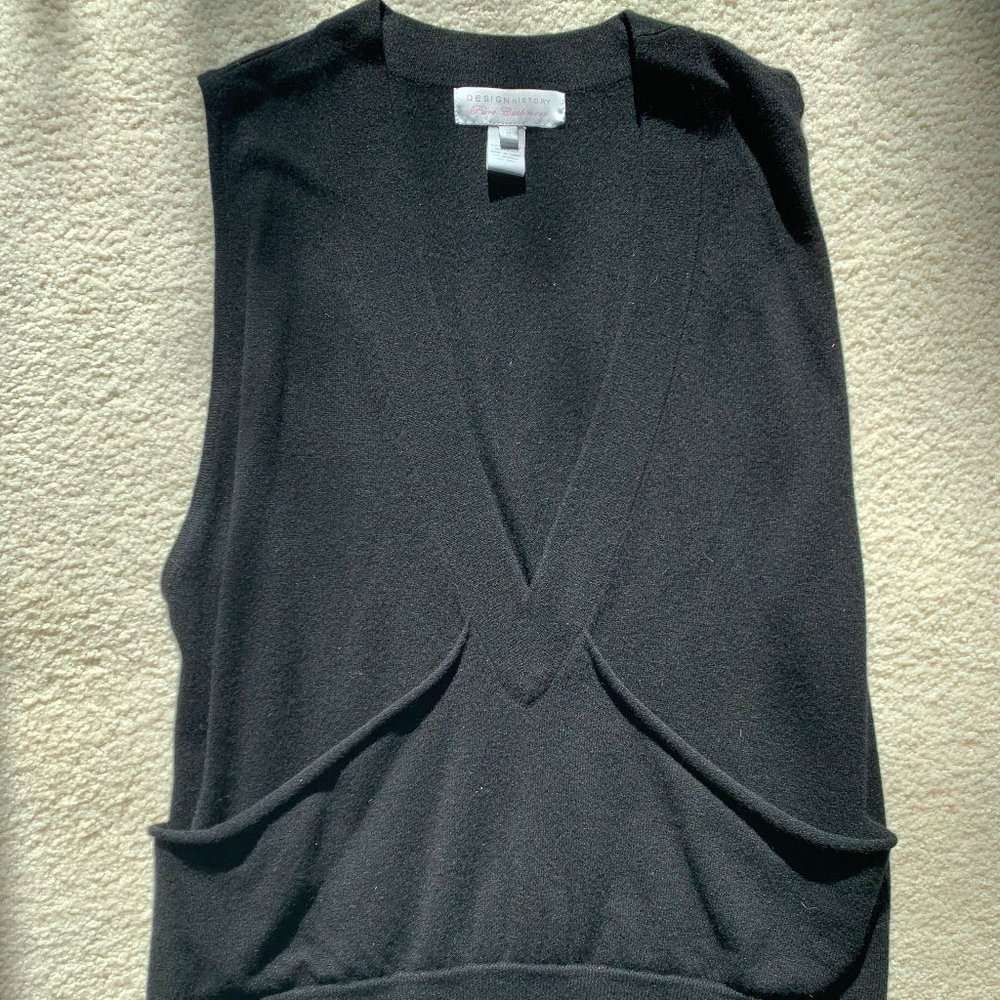 100% Pure Cashmere Vest with Pockets